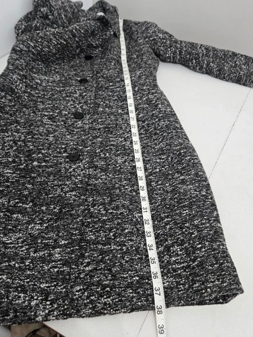 J Crew Factory Womens Boucle Lady Day Coat Size 6 Lined Overcoat Preppy Neutral - Picture 7 of 12
